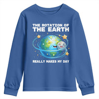 Teacher Earth Day Youth Sweatshirt Rotation of the Earth Makes My Day Science