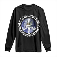 Earth Day Long Sleeve Shirt Save the Planet Peace Sign Positive Vibes