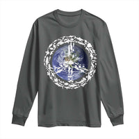 Earth Day Long Sleeve Shirt Save the Planet Peace Sign Positive Vibes
