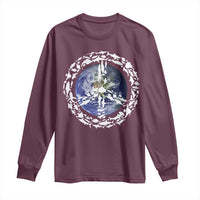 Earth Day Long Sleeve Shirt Save the Planet Peace Sign Positive Vibes