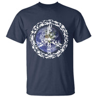 Earth Day T Shirt Save the Planet Peace Sign Positive Vibes