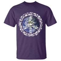 Earth Day T Shirt Save the Planet Peace Sign Positive Vibes