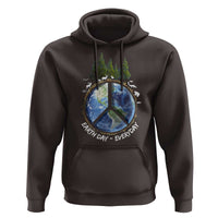 Earth Day Hoodie Everyday Peace Sign Positive Vibes