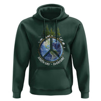 Earth Day Hoodie Everyday Peace Sign Positive Vibes