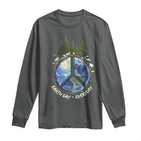 Earth Day Long Sleeve Shirt Everyday Peace Sign Positive Vibes