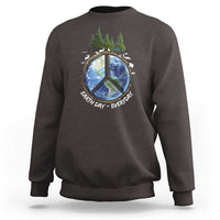 Earth Day Sweatshirt Everyday Peace Sign Positive Vibes