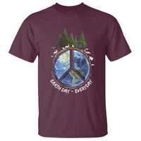 Earth Day T Shirt Everyday Peace Sign Positive Vibes