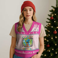 Earth Day Birthday V-Neck Knit Sweater Vest Its My Birthday April 22