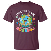Earth Day T Shirt Save Earth Its Only Planet With Books Reader
