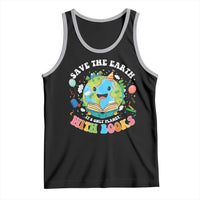 Earth Day Tank Top Save Earth Its Only Planet With Books Reader
