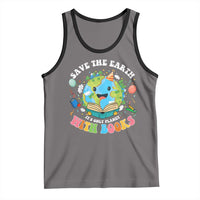 Earth Day Tank Top Save Earth Its Only Planet With Books Reader