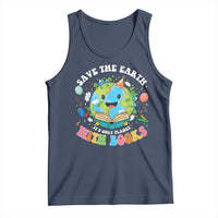Earth Day Tank Top Save Earth Its Only Planet With Books Reader