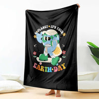 Earth Day Throw Blanket Cute Go Planet Its Your Earthday Groovy