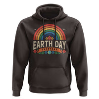 Earth Day Hoodie Everyday Retro Rainbow