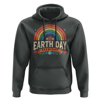 Earth Day Hoodie Everyday Retro Rainbow
