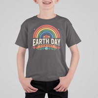 Earth Day T Shirt For Kid Everyday Retro Rainbow
