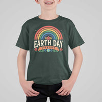 Earth Day T Shirt For Kid Everyday Retro Rainbow