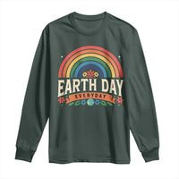 Earth Day Long Sleeve Shirt Everyday Retro Rainbow