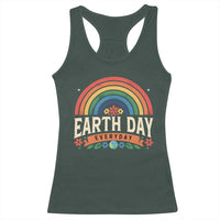 Earth Day Racerback Tank Top Everyday Retro Rainbow