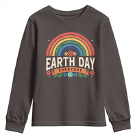 Earth Day Youth Sweatshirt Everyday Retro Rainbow