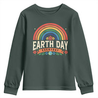 Earth Day Youth Sweatshirt Everyday Retro Rainbow