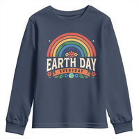 Earth Day Youth Sweatshirt Everyday Retro Rainbow