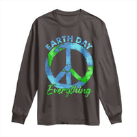 Piece Everyday Earth Day Long Sleeve Shirt Peace Sign Positive Vibes