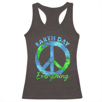 Piece Everyday Earth Day Racerback Tank Top Peace Sign Positive Vibes