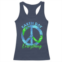 Piece Everyday Earth Day Racerback Tank Top Peace Sign Positive Vibes