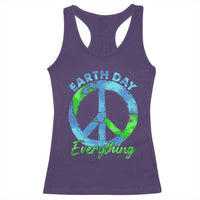 Piece Everyday Earth Day Racerback Tank Top Peace Sign Positive Vibes