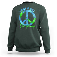 Piece Everyday Earth Day Sweatshirt Peace Sign Positive Vibes