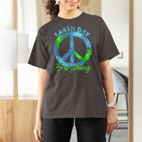 Piece Everyday Earth Day T Shirt For Women Peace Sign Positive Vibes
