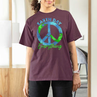 Piece Everyday Earth Day T Shirt For Women Peace Sign Positive Vibes