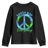 Piece Everyday Earth Day Youth Sweatshirt Peace Sign Positive Vibes