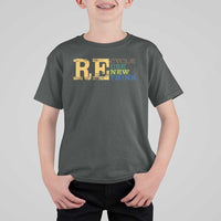 Retro Earth Day T Shirt For Kid Recycle Reuse Renew Rethink Protect Earth