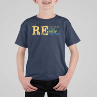Retro Earth Day T Shirt For Kid Recycle Reuse Renew Rethink Protect Earth