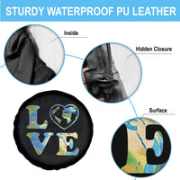 Earth Day Spare Tire Cover Heart Environmental Nature Recycling Lovers