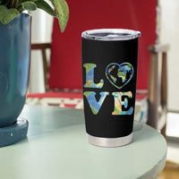 Earth Day Tumbler Cup Heart Environmental Nature Recycling Lovers