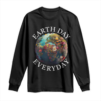 Earth Day Everyday Long Sleeve Shirt With Floral Nature Lover Climate Change