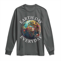 Earth Day Everyday Long Sleeve Shirt With Floral Nature Lover Climate Change