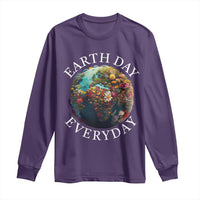 Earth Day Everyday Long Sleeve Shirt With Floral Nature Lover Climate Change