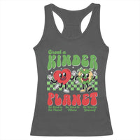 Earth Day Racerback Tank Top Create A Kinder Planet Be Kind Earth