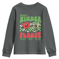 Earth Day Youth Sweatshirt Create A Kinder Planet Be Kind Earth