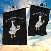 Funny Baseball Mom Goose Garden Flag Funny Sports Game Day