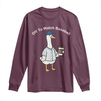 Funny Baseball Mom Goose Long Sleeve Shirt Funny Sports Game Day