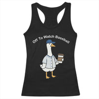 Funny Baseball Mom Goose Racerback Tank Top Funny Sports Game Day