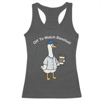 Funny Baseball Mom Goose Racerback Tank Top Funny Sports Game Day
