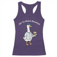 Funny Baseball Mom Goose Racerback Tank Top Funny Sports Game Day