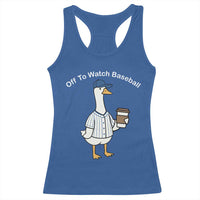 Funny Baseball Mom Goose Racerback Tank Top Funny Sports Game Day