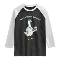Funny Baseball Mom Goose Raglan Shirt Funny Sports Game Day